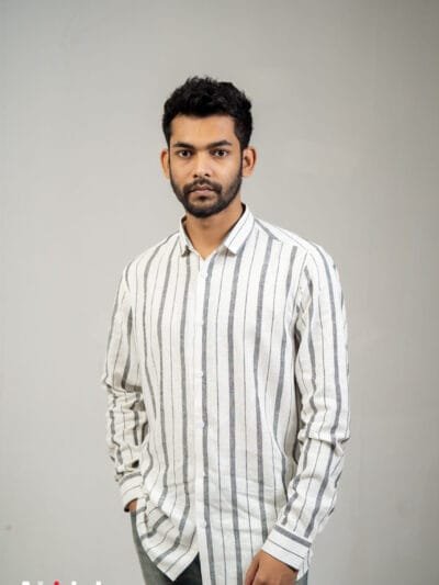 Charcoal Breeze Stripe