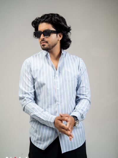 Nordic Sky Block Stripe Cotton