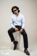 Platinum Slate Stripe Cotton