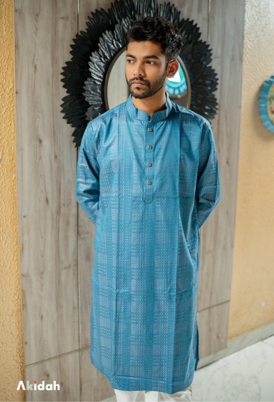 Radiant Grid: Teal Azure