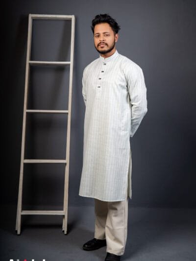 Luxury Linen Stripe: Lemon Zest