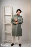 Emerald Grid: Sage Green